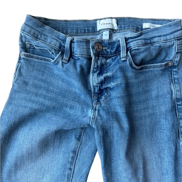 Frame Le Garçon Women’s Jeans Mid Rise Boyfriend Ankle Length Size 25 Stretch - Picture 9 of 11